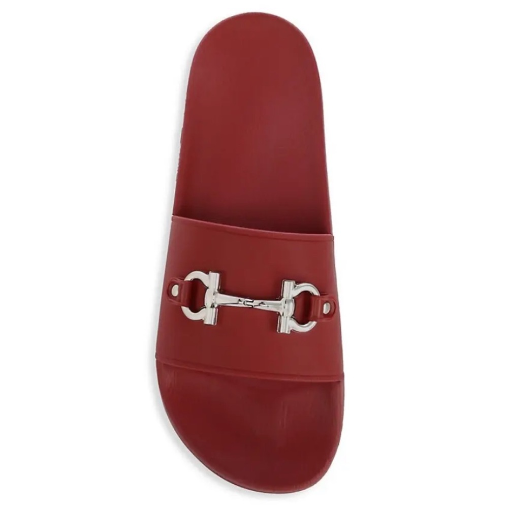 Mens Salvatore Ferragamo Groove 11 Slides